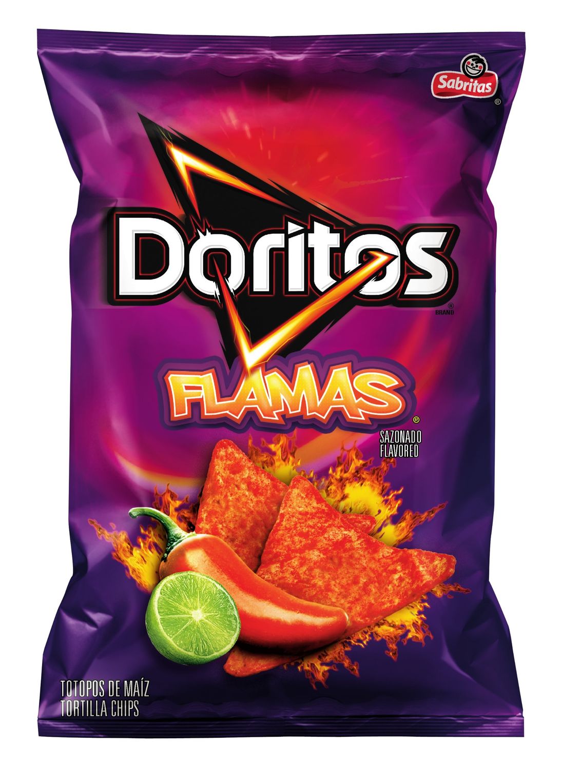 Doritos Tortilla Chips, Flamas, 7.625 oz
