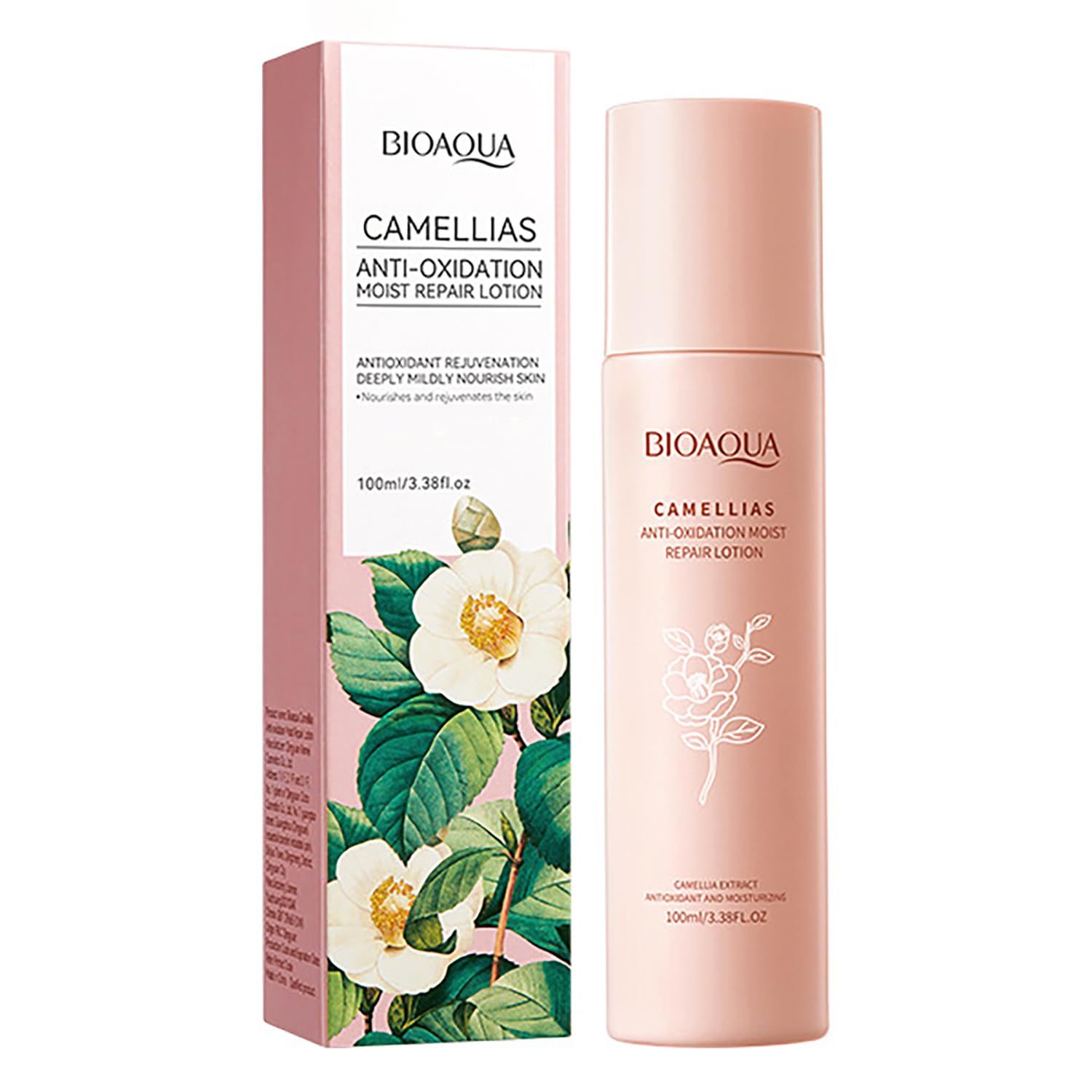 BIOAQUA Camellias Anti-Oxidation Moisturizing Repair Lotion Rejuvenation Deep Nourish Smoothing Skin Care 100ml 3.38fl.oz