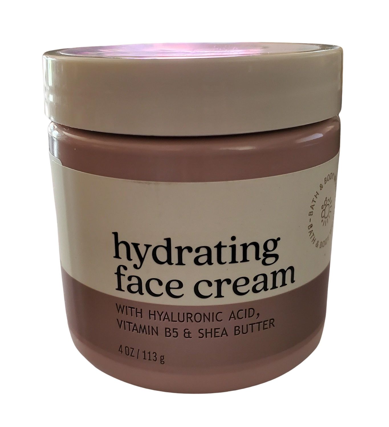 Bath and Body Works Hydrating Face Cream With Hyaluronic Acid Vitamin B5 Shea Butter 4 Ounces