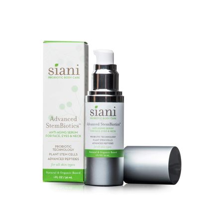 Advanced Anti Aging Serum with Plant Stem Cells, Advanced Peptides,Science Backed Probiotic Technology, Vegan, Organic Natural Ingredients