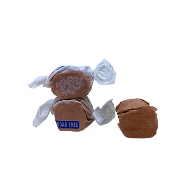 Sugar Free Chocolate Salt Water Taffy - 1lb (16oz) Bulk Bag Individually Wrapped Soft Chewy Nut Free, Gluten Free, Diabetic Keto Friendly Gourmet Candy For Taffy Lovers