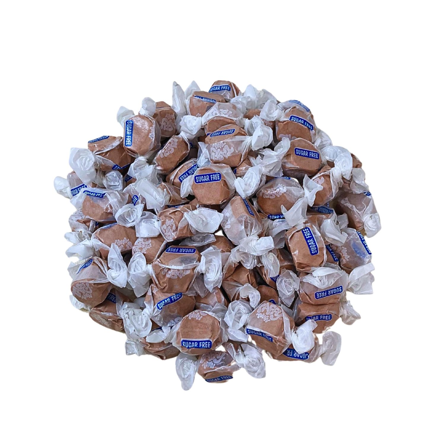 Sugar Free Chocolate Salt Water Taffy - 1lb (16oz) Bulk Bag Individually Wrapped Soft Chewy Nut Free, Gluten Free, Diabetic Keto Friendly Gourmet Candy For Taffy Lovers
