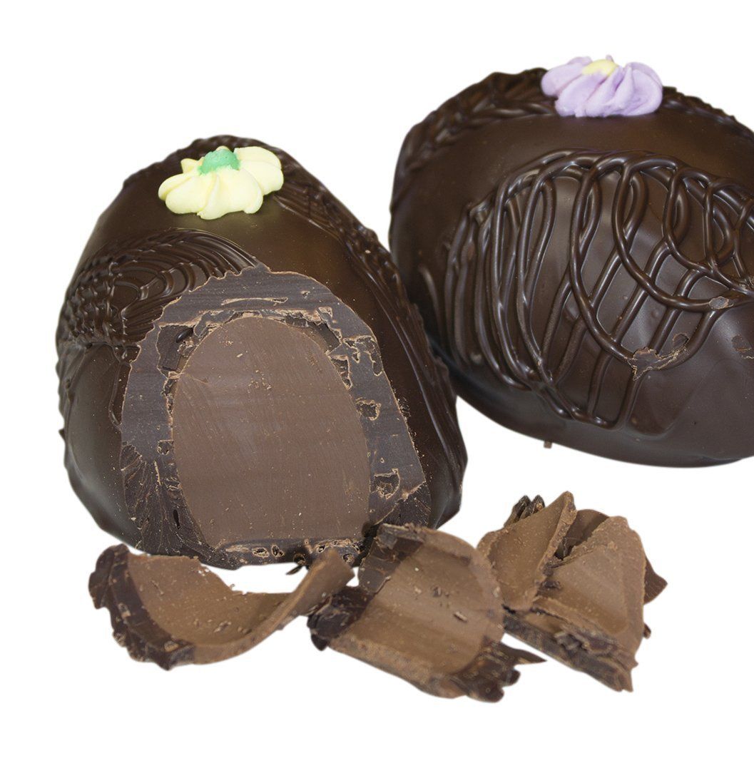 Philadelphia Candies Orange Meltaway Easter Egg, Dark Chocolate 8 Ounce Gift Box
