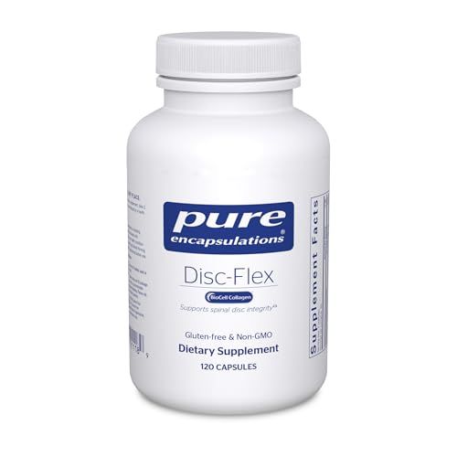 Pure Encapsulations Disc-Flex - Provides Intervertebral Disc Support for Enhanced Spinal Disc Health - Contains Glucosamine, Chondroitin and Collagen - Non-GMO, Gluten-Free Vegan - 120 Capsules