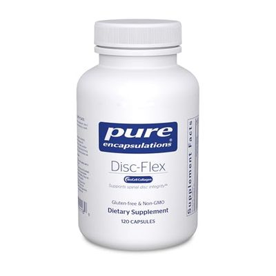 Pure Encapsulations Disc-Flex - Provides Intervertebral Disc Support for Enhanced Spinal Disc Health - Contains Glucosamine, Chondroitin and Collagen - Non-GMO, Gluten-Free Vegan - 120 Capsules