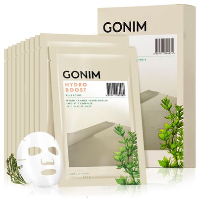 GONIM Korean Hyaluronic Acid Sheet Mask (15 sheets) Resurrection Plant Strengthen the skin barrier Anti-Aging Mask Reduce Fine Lines Wrinkles, Smooths Repairs Korean SkinCare