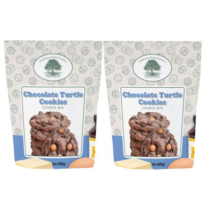Southern Roots Sisters Ingredients - Chocolate Turtle Cookie Mix 24 Ounce Bag, Pack of 2
