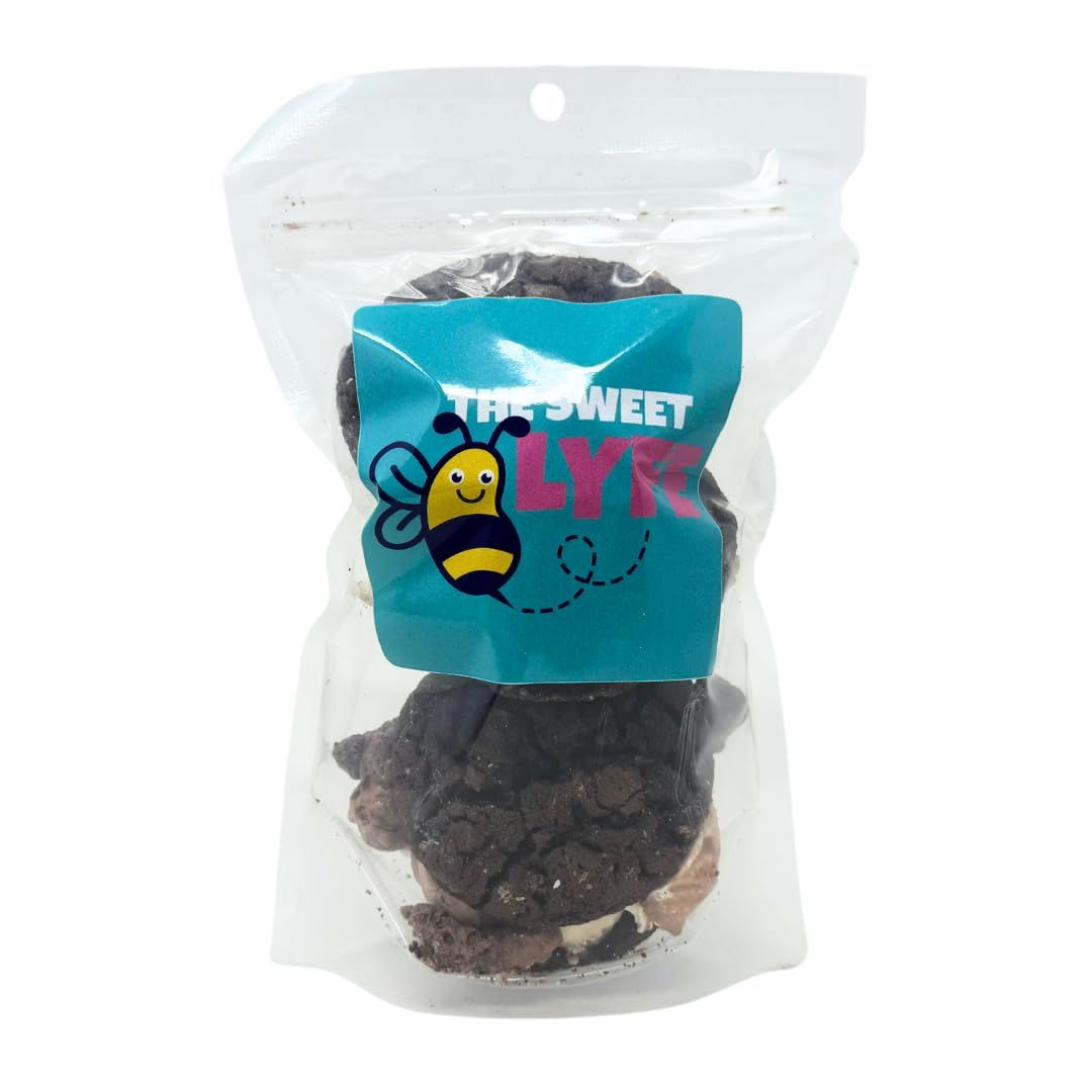 Sweet Lyfe Freeze Dried Double Chocolate Cookies with Chocolate Ice Cream, 3 Pack