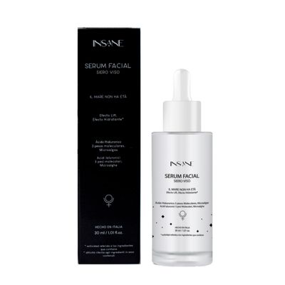INSANE GLOW Triple Action Hyaluronic Acid Seaweed Serum - Anti-Aging, Firming, Plumping Illuminating - Multi Molecular Hyaluronic Acid Microalgae - Antioxidant Serum. Dermatologically Tested.
