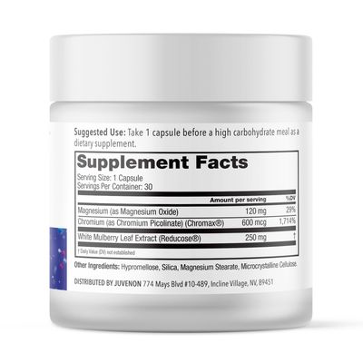 Juvenon Surcalow Daily Carbohydrate Support Vitality Metabolism Energy Supplement 30 Capsules