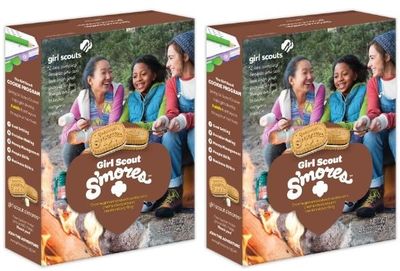 Generic Girl Scout Cookies S&#39;mores - Graham Sandwich Cookies with Chocolate and Marshmallow filling (2 pack)