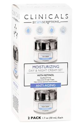 Clinicals- Moisturizing Day Night Cream Set with Retinol - 2 Pack (1.7oz)