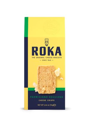 ROKA Cheese Crisps - Parmigiano Reggiano Cheese - Pack of 8