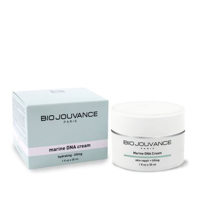 BIO JOUVANCE PARIS - Marine DNA Cream 1oz 30ml - Hydrating Lifting Skin Repair Promote Cell Renewal Anti-Aging Daily Facial Skin Care Treatment Regimen Made in France