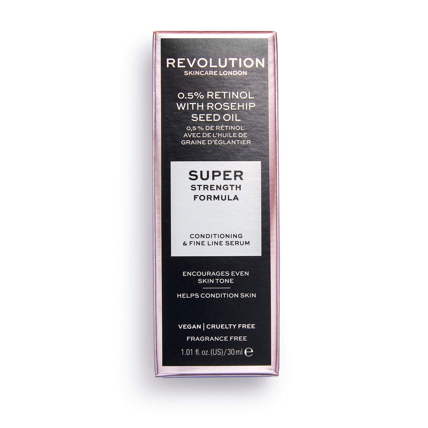 Revolution Skincare 0.5 Retinol Serum with Rosehip Seed Oil, Face Serum To Even Skin Tone, Vegan Cruelty-Free, 1.01fl.oz30ml