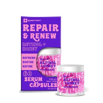 My Beauty Spot Facial Serum Capsules 60pcs Anti Wrinkle Soothening Vitamin C Serum, Hylunaric Acid Serum, Collagen Serum for Face Anti Aging Anti Wrinkle Serum for Fine Lines