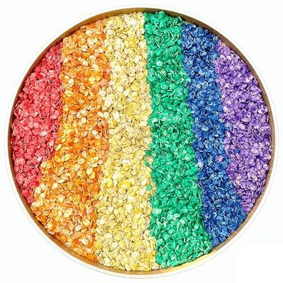 Rainbow Oats (4 cups), Happy Minds, Sensory Bin Filler, Taste-Safe Sensory Filler, Rainbow sensory bin