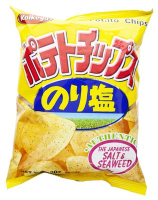Koikeya Salt and Seaweed Potato Chips 1.9 oz (Pack of 12)