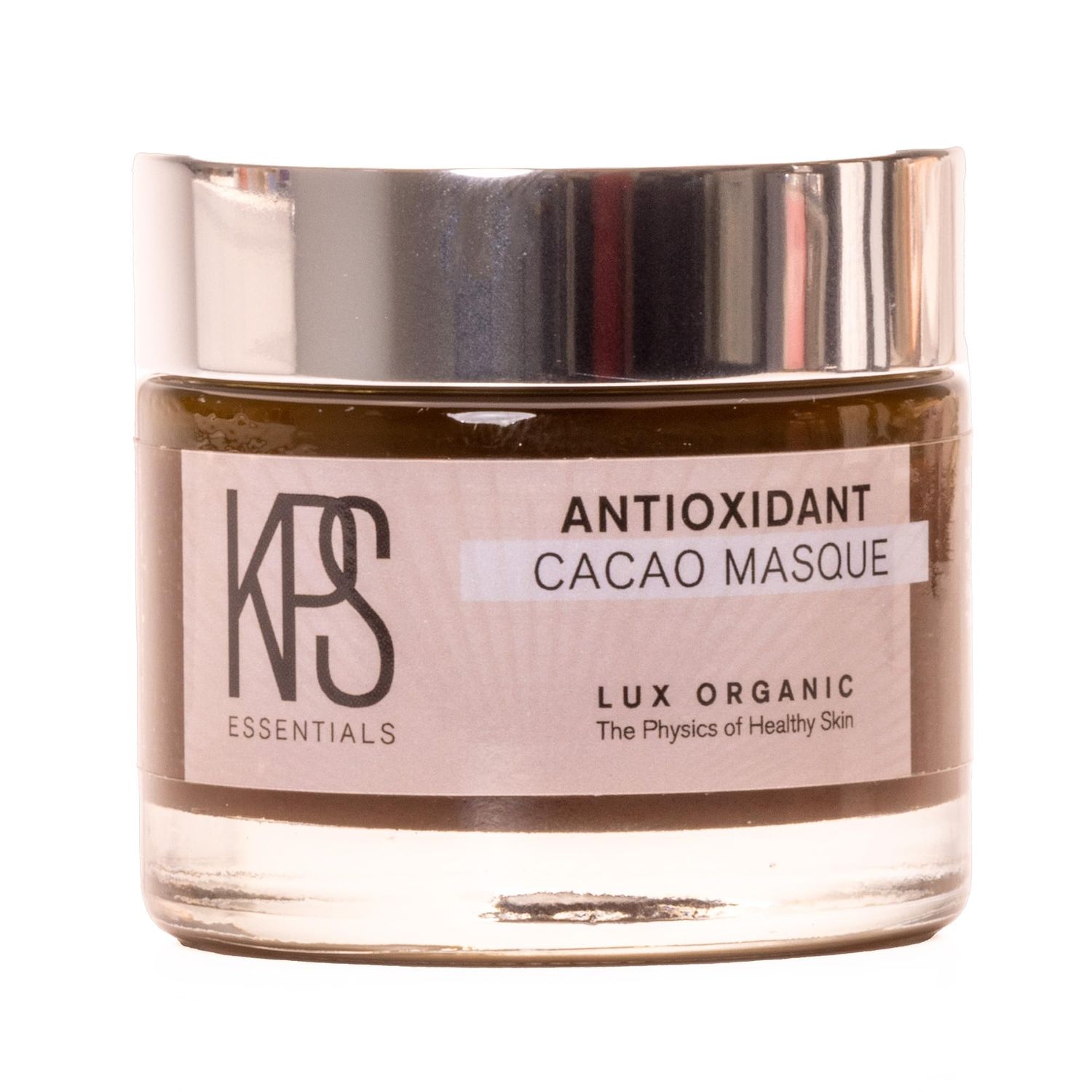 KPS Essentials Antioxidant Cacao Mask - Luxurious Face Body Mask for All Skin Types - Age-Defying, Wrinkle-Smoothing, Exfoliating Nourishing with Cacao, French Green Clay, Turmeric - 2.3 oz