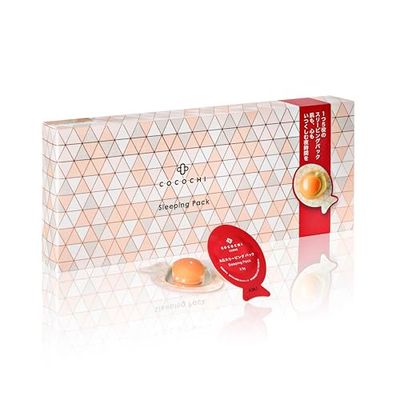 COCOCHI Leave-On AG Sleeping Pack, Anti-Aging Facial Mask for Nighttime Repair, Collagen Support Deep Moisturizing, Japanese Skin Care with Mini Spatula, 3.5g5 pk