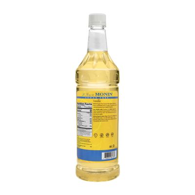 Monin - Sugar Free Vanilla Syrup, Great For Flavoring Coffee, Shakes, And Cocktails (1 Liter)