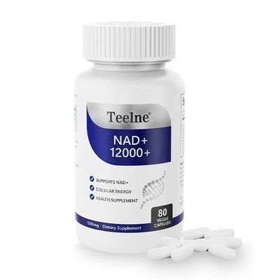Pure NAD Resveratrol Supplement for Women Men 1200 Mg, Quercetin, PQQ - Cellular Energy Repair, Vitality, Healthy Aging, 80 Veggie Capsules