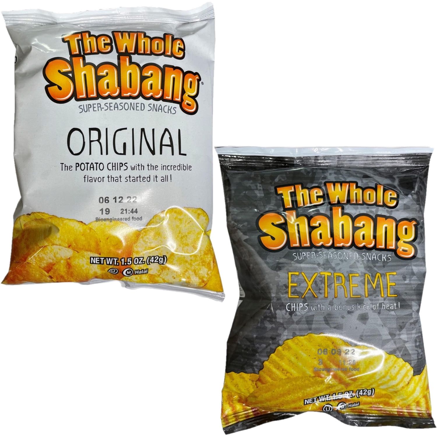 The Whole Shabang Potato Chips by Moon Lodge 1.5 Oz Variety Pack Pack of 12 6 Each