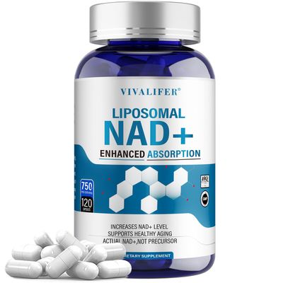 DQQI NMN Supplement Alternative 750mg - 120 Capsules for Maximum Absorption - Liposomal NAD Supplement Promotes Anti-Aging, Antioxidant Support, Metabolism Energy Boost