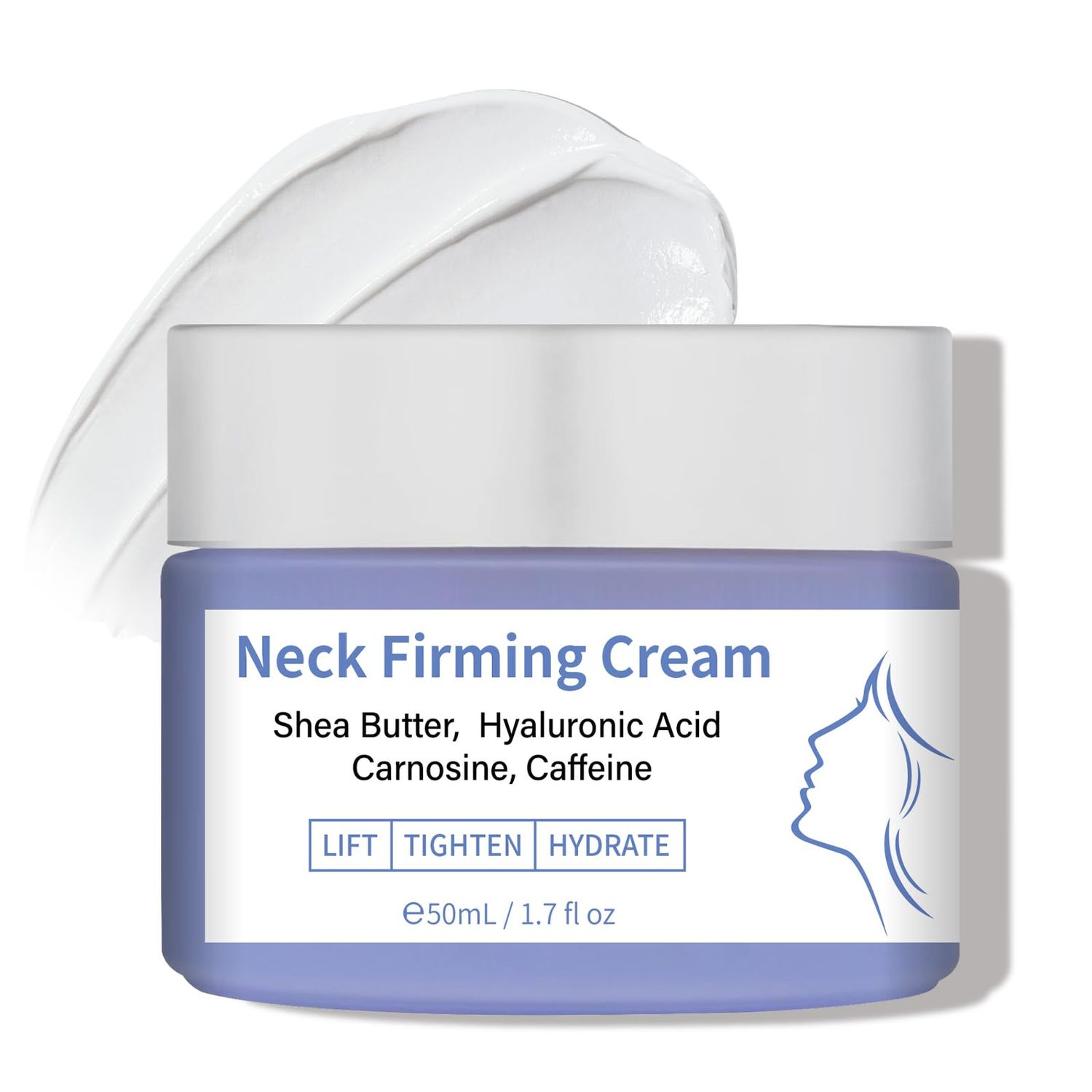 Onilyua Neck Firming Cream, Tighten and Lift Neck Cream for Crepey Skin, Anti-Aging Neck D collet Cream, Smooth Tight Sagging Skin, Organic Pure Neck Cream 1.7 Floz