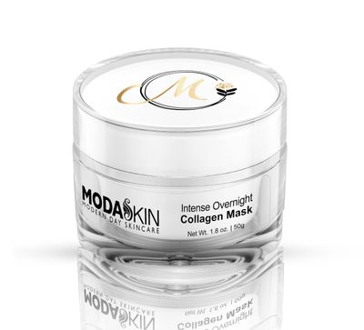 MODASKIN Intense Overnight Collagen Mask Anti Aging Skin Care Moisturizer Skin Plumping Face Mask Reduces Wrinkles, Dry Skin, Fine Lines, Gel Formula, Overnight Treatment