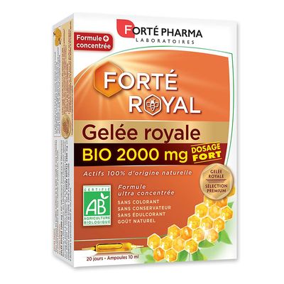 Fort Pharma Organic Royal Jelly 2000mg 20 Phials