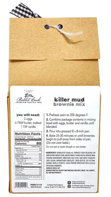 Rabbit Creek Killer Mud Brownie Mix with Chocolate Chips - Easy to Make Brownie Mix, Made in the USA