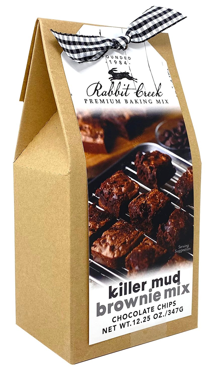 Rabbit Creek Killer Mud Brownie Mix with Chocolate Chips - Easy to Make Brownie Mix, Made in the USA
