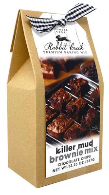 Rabbit Creek Killer Mud Brownie Mix with Chocolate Chips - Easy to Make Brownie Mix, Made in the USA