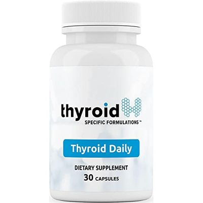 Thyroid Daily - The First Nutrient Complete Multi Designed for Optimal Thyroid Health. Thyroid Daily is Iodine Free w 19 Thyroid Daily Essential Nutrients for Thyroid Support.