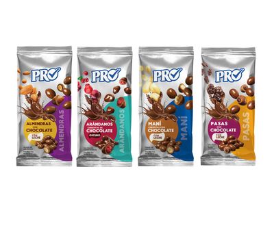 Chocolate Covered Snack Variety Pack - Almonds, Peanuts, Raisins Cranberries - Milk Dark Chocolate - Gourmet On-the-Go Treats - Premium Costa Rican Snacks - 4 Pack (2.47 oz Each)