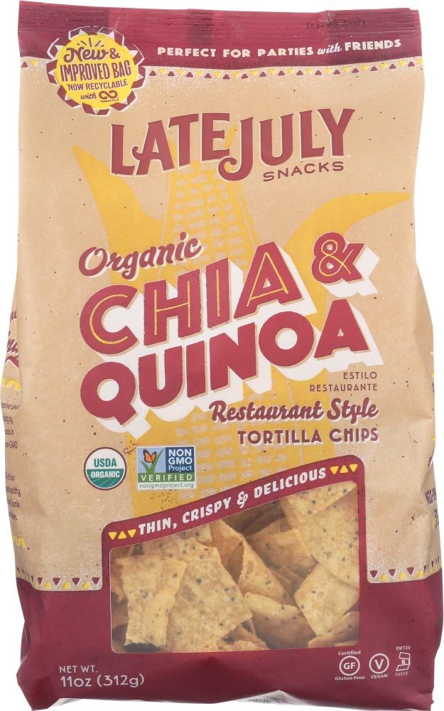 Late July Snacks Organic Tortilla Chips - Thin Multigrain - 11 Ounce