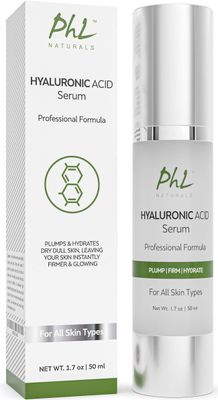 Hyaluronic Acid Serum for Face - (1.75 fl oz 50 ml) with Vitamin C and E, Anti-Aging Line Correcting Serum - Boosts Hydration, Plumps Skin to Fill in Fine Lines and Wrinkles