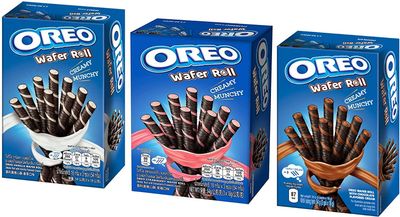 Oreos Oreo Wafer Roll Variety Pack (set of 3) Chocolate (54g) - Strawberry (54g) - Vanilla (54g)