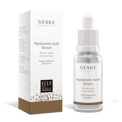 GESKE Hyaluronic Acid Serum For Dry Skin Facial Care with Hyaluronic Acid Anti-Aging Serum Vegan Formula No Animal Testing Complements GESKE SmartAppGuided Devices