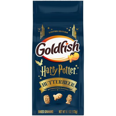 Goldfish Harry Potter Butterbeer Butterscotch Flavored Baked Grahams, 6.1 Oz Bag