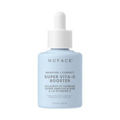 NuFACE Vita-C Brightening Face Serum - Vitamin C Serum for Dark Spots Even Skin Tone Niacinamide for Soothing Redness - Boosts Results of Microcurrent Treatments, Daily Skin Care (1oz)