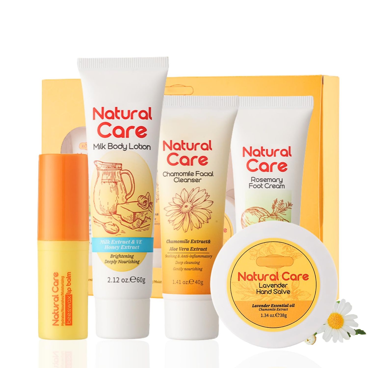 Skin Care Kit Mothers Day Gift- Skin Care Set Chrysanthemum - Skin Care Routine Kit for All Skin Types Moisturizing Soothing Anti-Aging - Skincare Gift Set Women Mom Birthday Gifts 5pcs