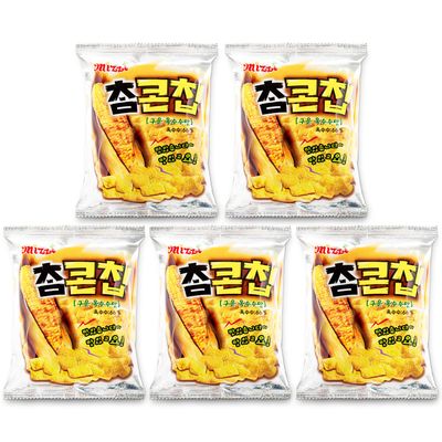 ROM AMERICA [5 Packs] Korean Corn Chips 35g x 5