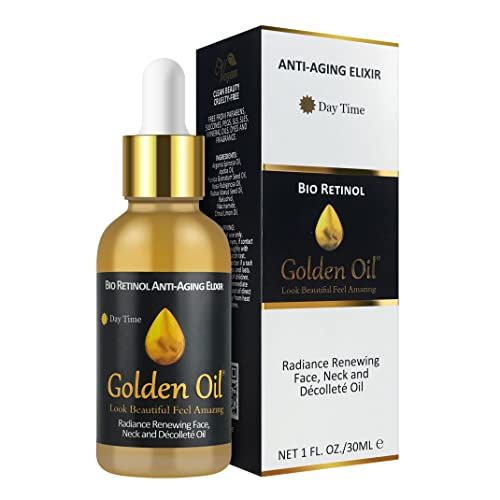 Anti-Aging Bio Retinol Day Time Elixir - Bakuchiol Niacinamide to Stimulate Surface Skin Cell Turnover Tackle Fine Lines Wrinkles, Leaving Skin Looking Younger More Luminous -1.0 Fl Oz