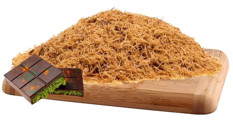Kataifi, Baked Kataifi Pastry, 5.3 oz. (150 gr), Ingredient of Dubai Chocolate Pistachio Bars, Knafeh, Shredded Fillo Phyllo Dough for Pastries, Kadayif for Milky Desserts