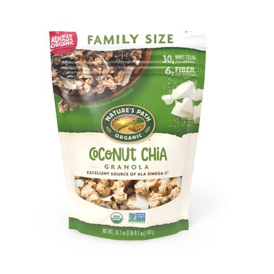 Nature&#39;s Path Organic Coconut Chia Granola, 24.7 oz (Pack of 6), Value Size, Non-GMO