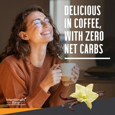 Intentionally Bare MCT Oil Powder French Vanilla MCT Coffee Creamer - C8 MCT Oil Powder for Energy Metabolism - No Grit Keto Energy Blend Excellent in Baking, Shakes Creamer for Coffee - 40 Ser