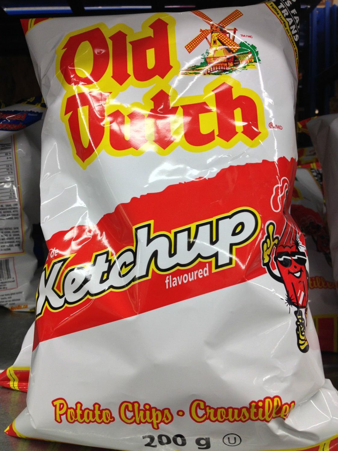 Canadian Old Dutch Ketchup Flavour Chips [3 Large Bags]