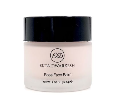 Ekta Dwarkesh Rose Face Balm- Face Cream Infused with Rose Extracts- Vegan and Cruelty Free 2.03 oz